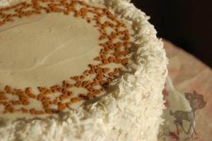 cinnamon coconut layer cake